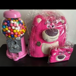 Loungefly Disney Pixar Toy Story Lotso Bear Mini Backpack and Wallet Set